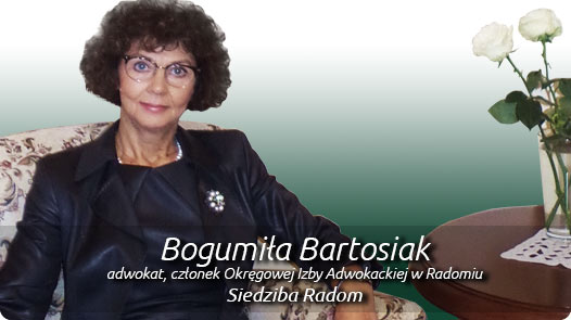Bogumiła Bartosiak – adwokat, członek Okręgowej Rady Adwokackiej w Radomiu.